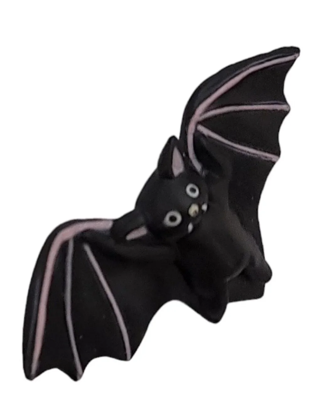 Fun World Division Vintage S. Lehman Halloween Black Vampire Bat Pin, K126